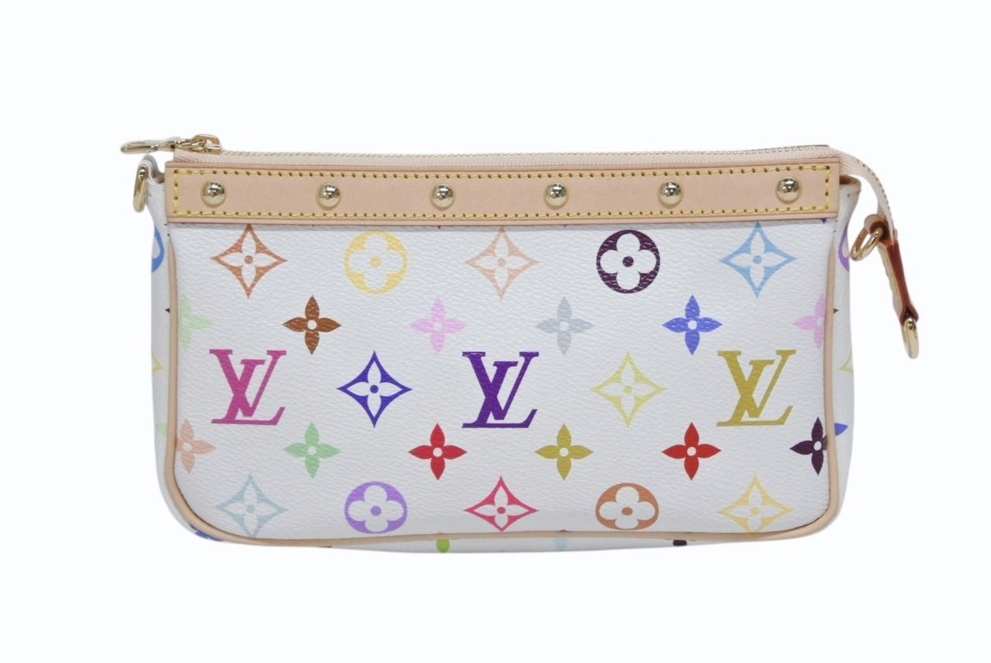 Louis Vuitton Takashi Murakami TM Pochette Accessoires White — view 3