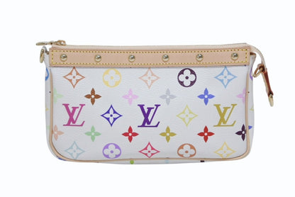 Louis Vuitton Takashi Murakami TM Pochette Accessoires White — view 3