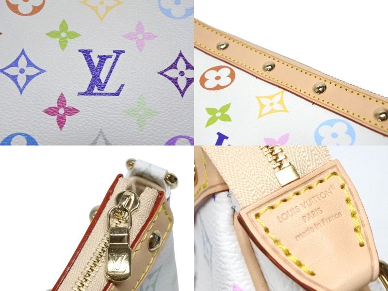 Louis Vuitton Takashi Murakami TM Pochette Accessoires White — view 7