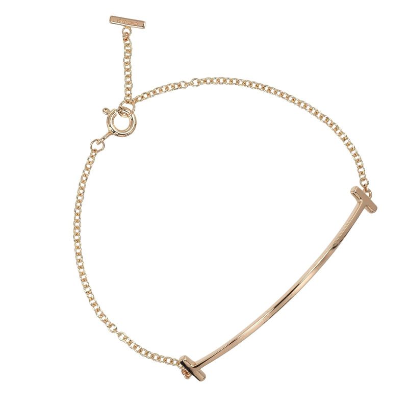 Tiffany & Co T-smile Wristwatch Approx ~15.8cm (6.22in) 18K Pink Gold Ladies