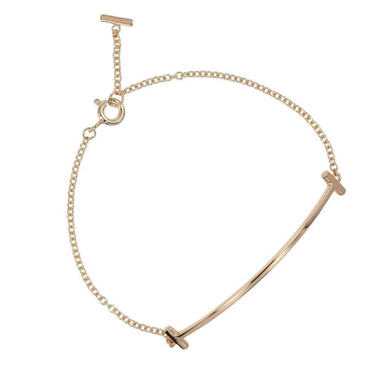 Tiffany & Co T-smile Wristwatch Approx ~15.8cm (6.22in) 18K Pink Gold Ladies