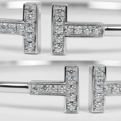 Tiffany & Co T-wire Approx 15.5cm (6.10in) (wrist Circumference) 18K White Gold