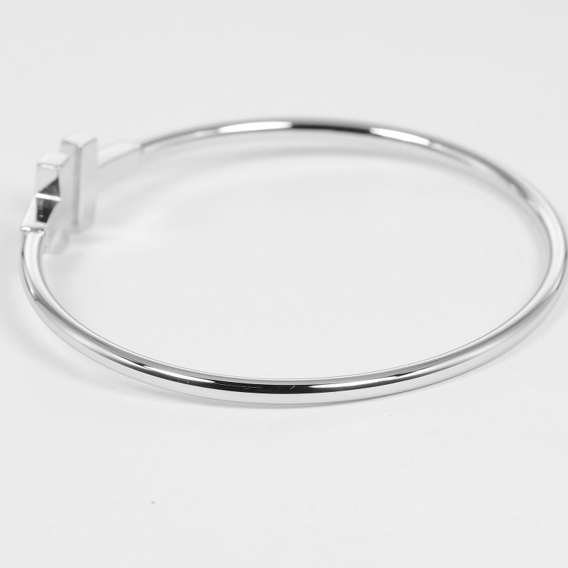 Tiffany & Co T-wire Approx 15.5cm (6.10in) (wrist Circumference) 18K White Gold