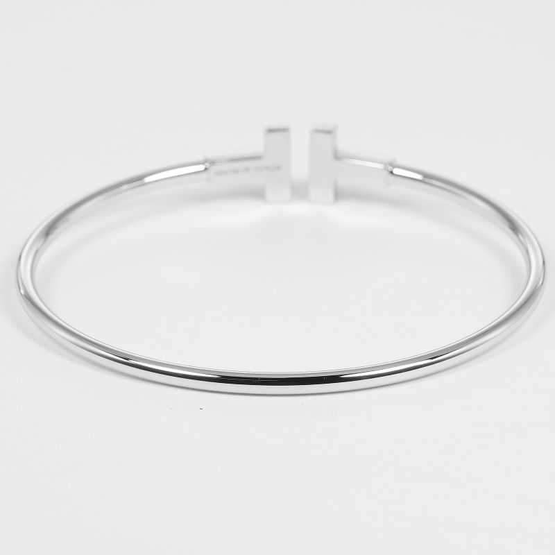 Tiffany & Co T-wire Approx 15.5cm (6.10in) (wrist Circumference) 18K White Gold