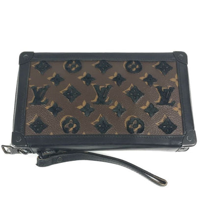 Louis Vuitton Clutch Bag Soft Trunk Clutch M45061 Monogram Canvas Black