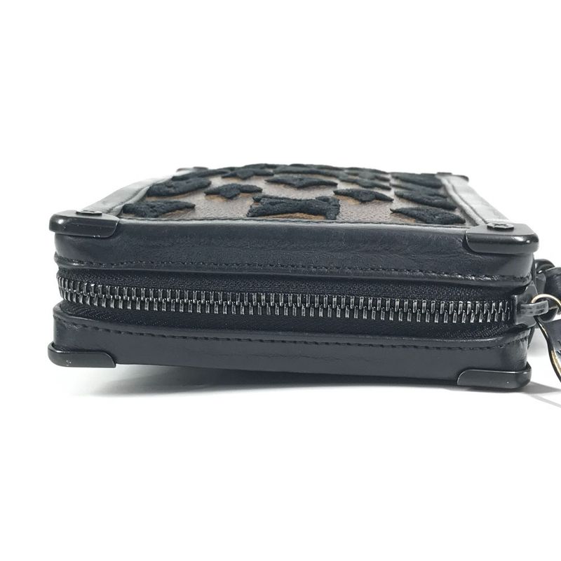 Louis Vuitton Clutch Bag Soft Trunk Clutch M45061 Monogram Canvas Black