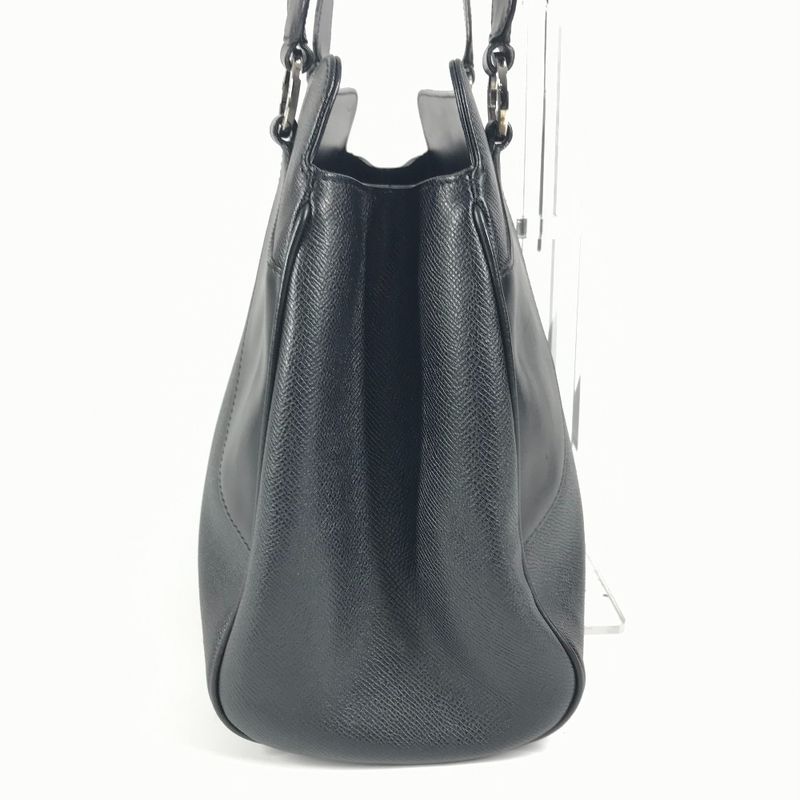 Bvlgari Bulgari Shoulder Bag Nivole Shopping Leather Black