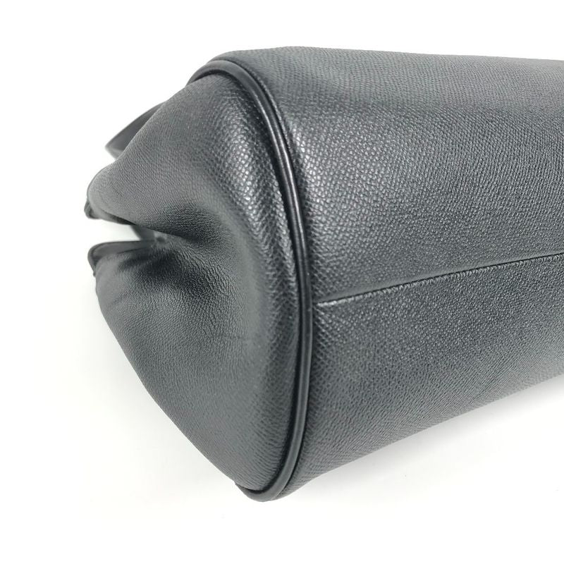 Bvlgari Bulgari Shoulder Bag Nivole Shopping Leather Black