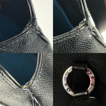 Bvlgari Bulgari Shoulder Bag Nivole Shopping Leather Black