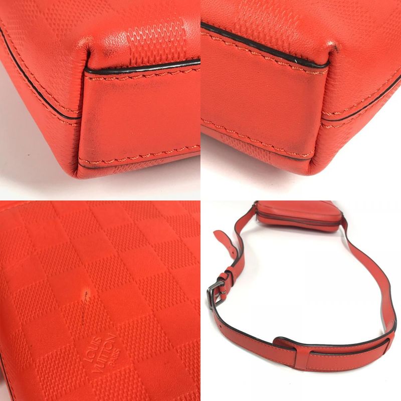 Louis Vuitton Shoulder Bag Pochette District N23356 Damier Infini Leather Magma