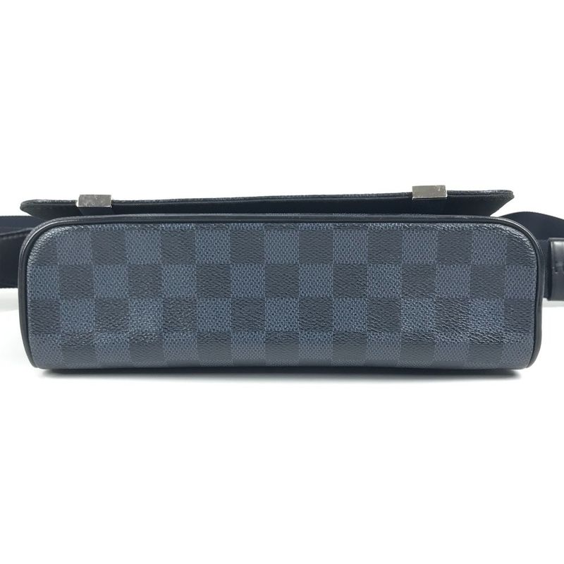 Louis Vuitton Shoulder Bag District PM N50005 Damier Cobalt Canvas Navy