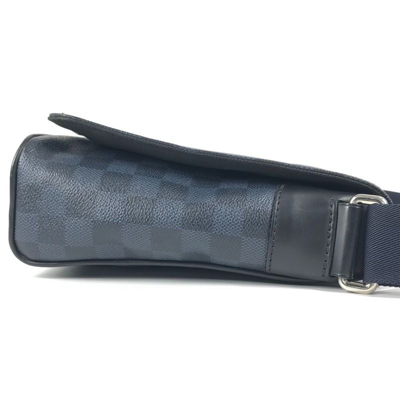 Louis Vuitton Shoulder Bag District PM N50005 Damier Cobalt Canvas Navy
