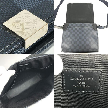 Louis Vuitton Shoulder Bag District PM N50005 Damier Cobalt Canvas Navy