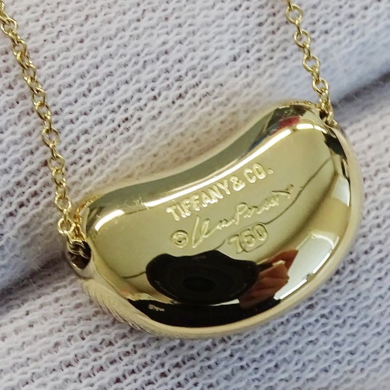 Tiffany & Co Tiffany & Co Necklace Ladies Brand 750yg Elsa Peretti Bean Yellow
