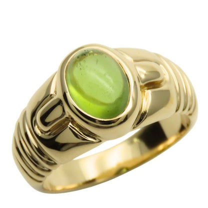 Bulgari Ring / Ring 18K Yellow Gold Approx 8.5g Yellow Gold Green Jewelry