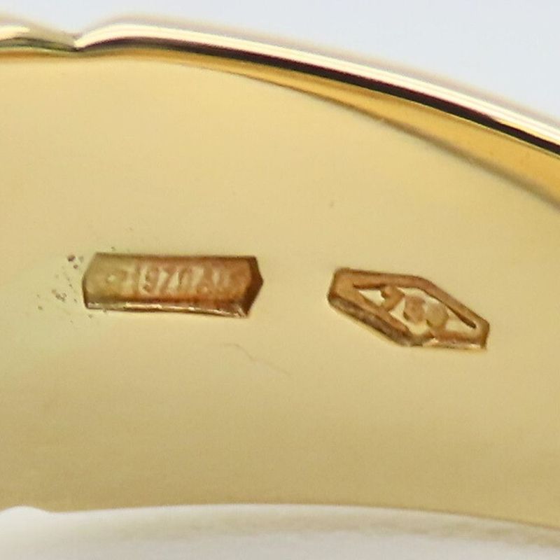 Bulgari Ring / Ring 18K Yellow Gold Approx 8.5g Yellow Gold Green Jewelry