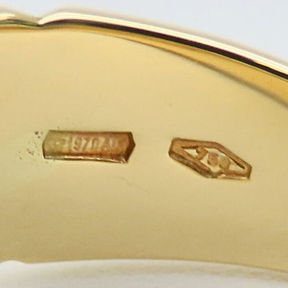 Bulgari Ring / Ring 18K Yellow Gold Approx 8.5g Yellow Gold Green Jewelry
