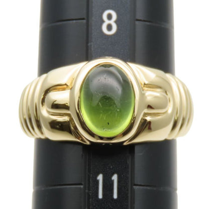Bulgari Ring / Ring 18K Yellow Gold Approx 8.5g Yellow Gold Green Jewelry
