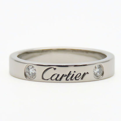 Cartier Ring - 47 Engraved Pt950 Diamonds Approx 4.4g Platinum 2PD Jewelry