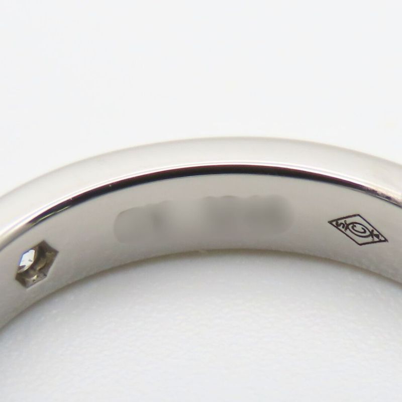 Cartier Ring - 47 Engraved Pt950 Diamonds Approx 4.4g Platinum 2PD Jewelry