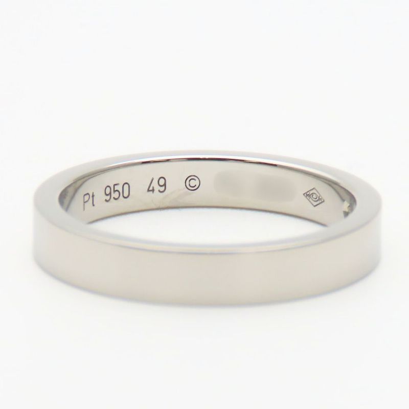 Cartier Ring - 49 Engraved Pt950 Diamonds Approx 4.7g Platinum 1PD Jewelry