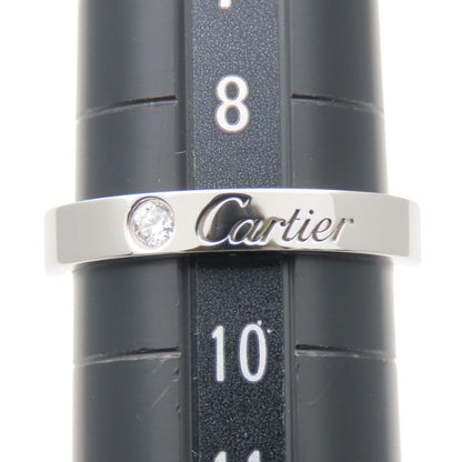 Cartier Ring - 49 Engraved Pt950 Diamonds Approx 4.7g Platinum 1PD Jewelry
