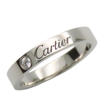 Cartier Ring - 49 Engraved Pt950 Diamonds Approx 4.7g Platinum 1PD Jewelry