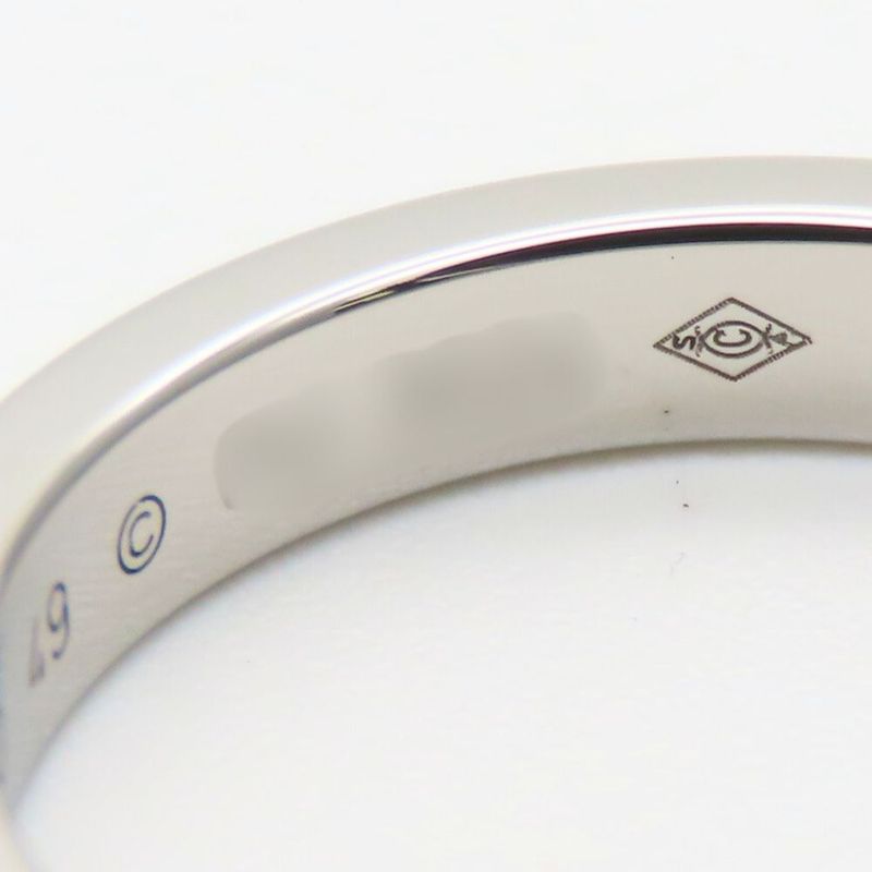 Cartier Ring - 49 Engraved Pt950 Diamonds Approx 4.7g Platinum 1PD Jewelry