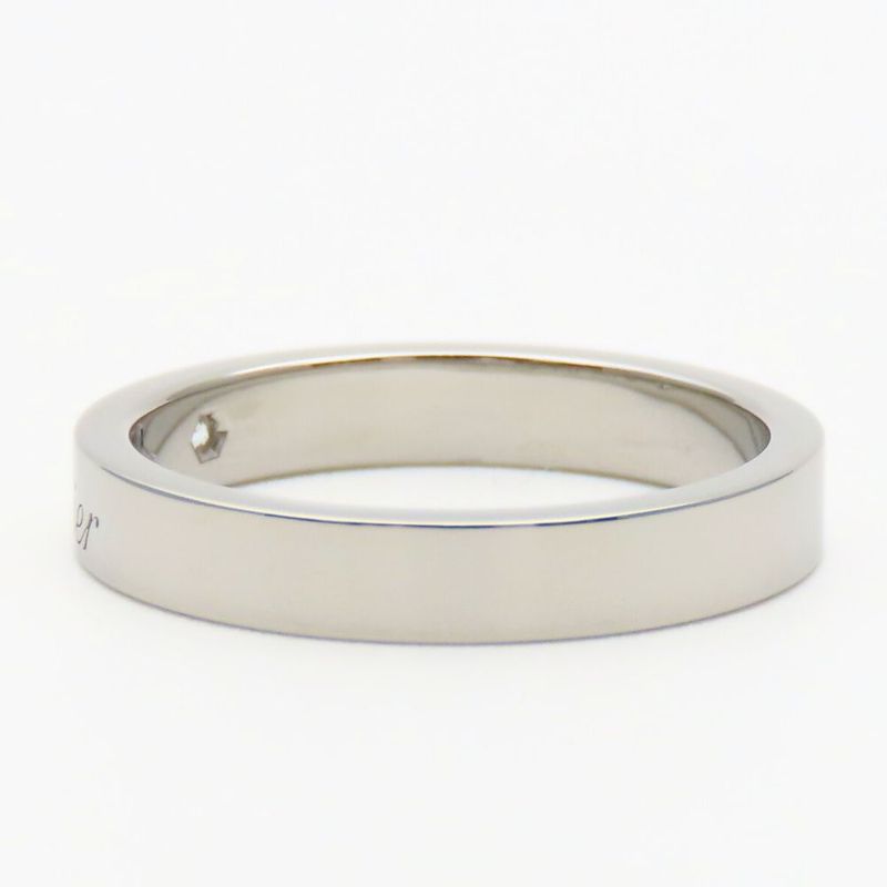 Cartier Ring - 49 Engraved Pt950 Diamonds Approx 4.7g Platinum 1PD Jewelry