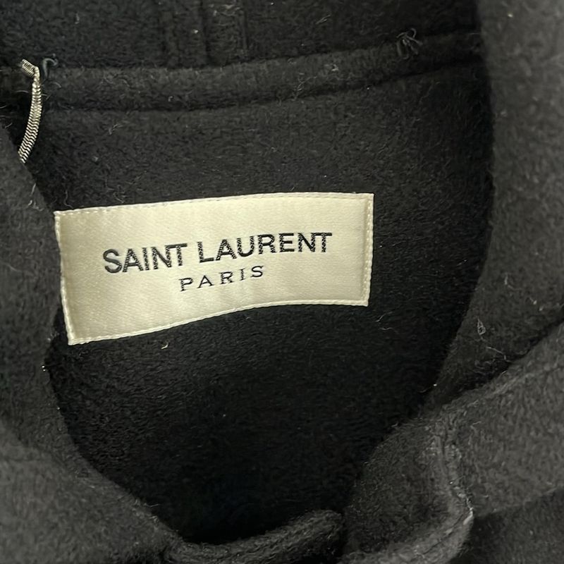 Saint Laurent Paris Duffle Coat For Men - 535303 Black Long Sleeves / 2018 /