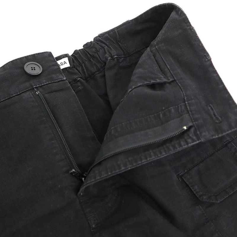 Balenciaga Ripstop Cargo Skirt 642176 Black 40