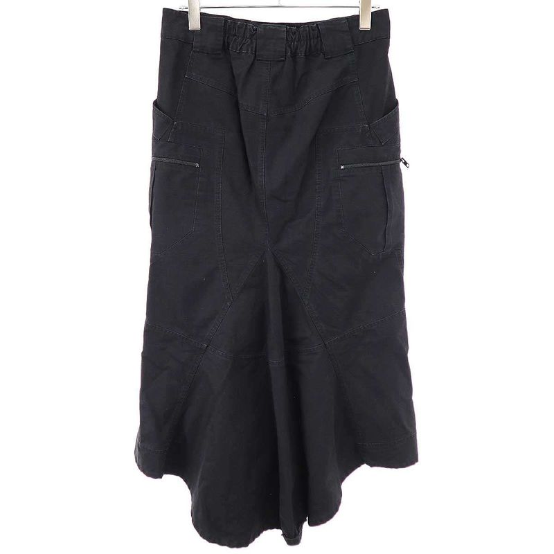 Balenciaga Ripstop Cargo Skirt 642176 Black 40