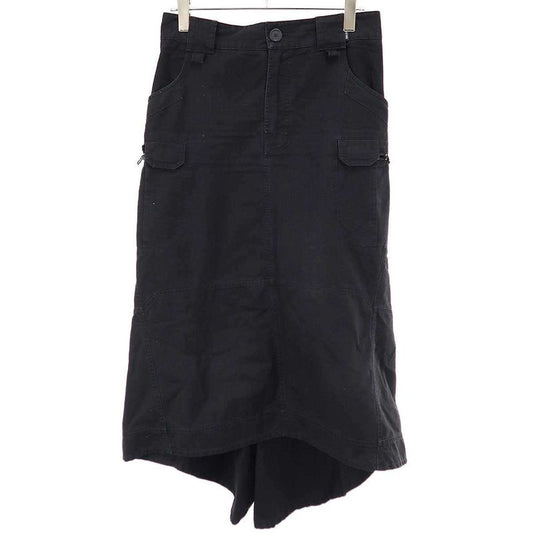 Balenciaga Ripstop Cargo Skirt 642176 Black 40