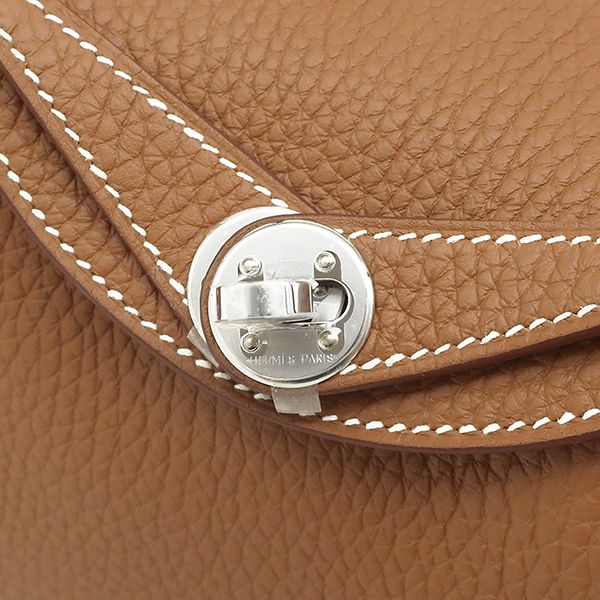 Hermes Shoulder Bag Lindy Mini 20 Taurillon Clemence Gold Silver Hardware Never