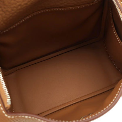 Hermes Shoulder Bag Lindy Mini 20 Taurillon Clemence Gold Silver Hardware Never