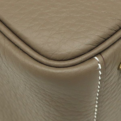 Hermes Shoulder Bag Lindy Mini 20 Taurillon Clemence Etoupe Gold Hardware