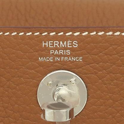Hermes Shoulder Bag Lindy Mini 20 Taurillon Clemence Gold Silver Hardware Never