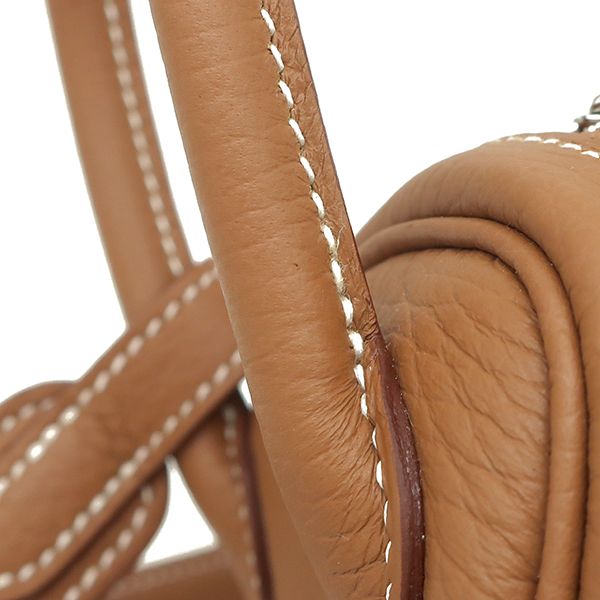 Hermes Shoulder Bag Lindy Mini 20 Taurillon Clemence Gold Silver Hardware Never