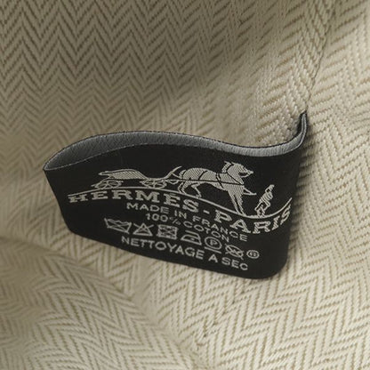 Hermes Pouch Brid a Black PM Toile Ash Marine Silver Hardware Never Used Navy