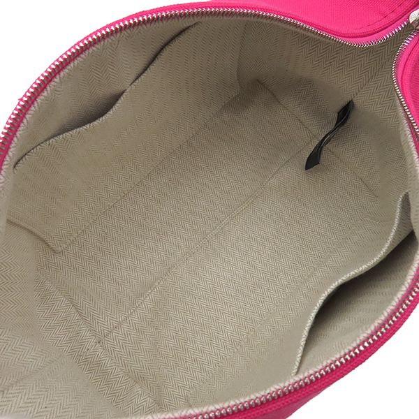 Hermes Pouch Brid a Black PM Toile Ash Hibiscus Silver Hardware Never Used