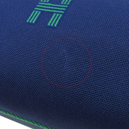 Hermes Pouch Brid a Black PM Toile Ash Marine Silver Hardware Never Used