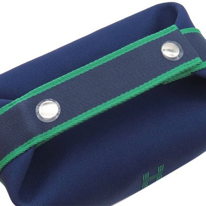 Hermes Pouch Brid a Black PM Toile Ash Marine Silver Hardware Never Used