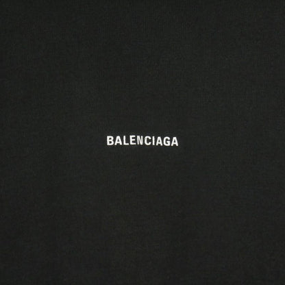 Balenciaga Logo Embroidery Crewneck Sweatshirt Long Sleeve XS Black 697869