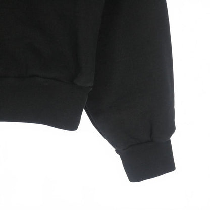 Balenciaga Logo Embroidery Crewneck Sweatshirt Long Sleeve XS Black 697869