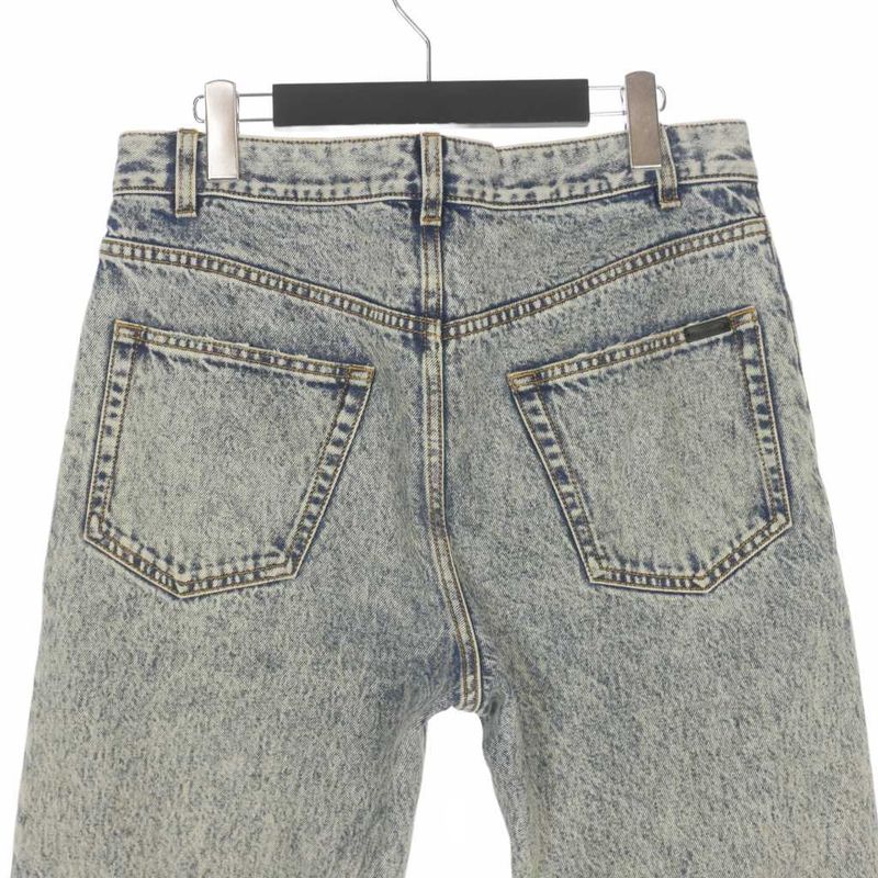 Saint Laurent Paris 22SS Washed Denim Pants Jeans 28 Indigo 681376 Y35aj