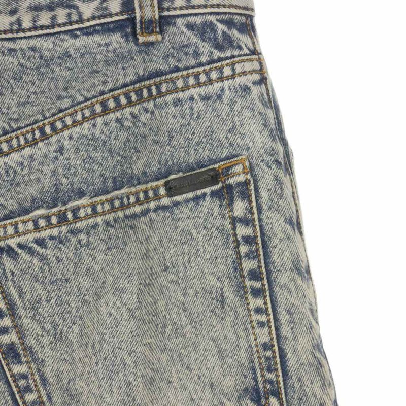 Saint Laurent Paris 22SS Washed Denim Pants Jeans 28 Indigo 681376 Y35aj