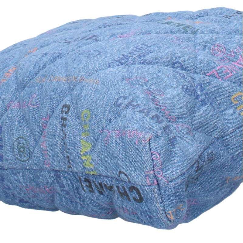 Chanel Maxi Shopping Bag Denim Material 2-way Tote Bag Women