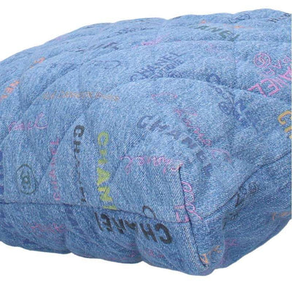 Chanel Maxi Shopping Bag Denim Material 2-way Tote Bag Women