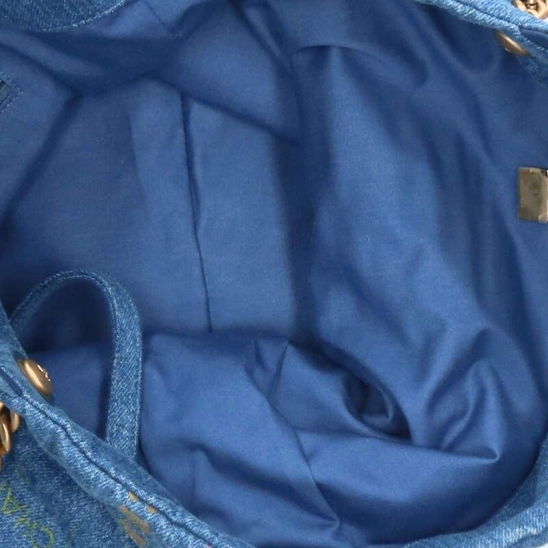 Chanel Maxi Shopping Bag Denim Material 2-way Tote Bag Women