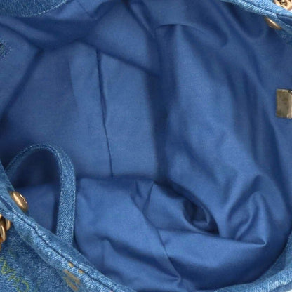 Chanel Maxi Shopping Bag Denim Material 2-way Tote Bag Women